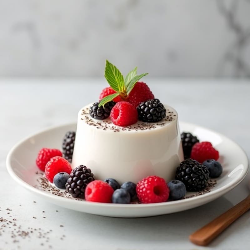Creamy Greek Yogurt Protein Pudding with Berries