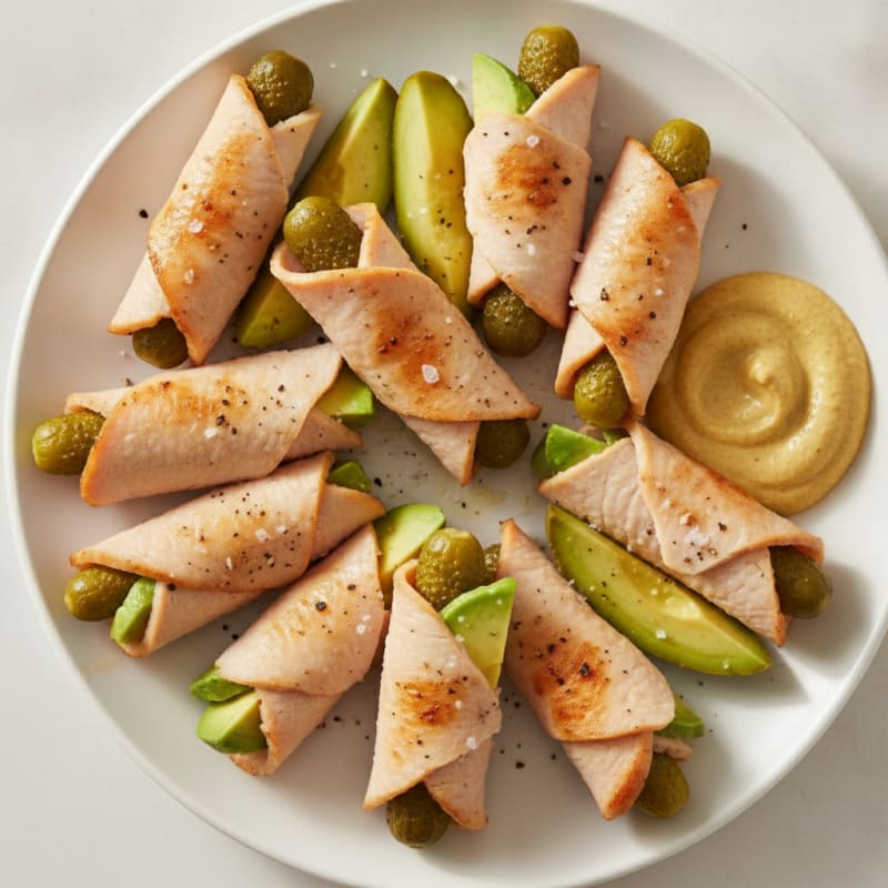 Turkey and Mini Pickle Snack