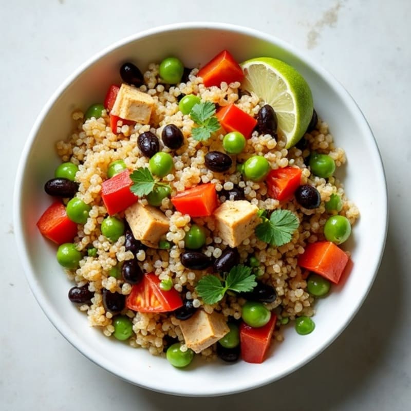 Fresh Quinoa and Black Bean Salad with Zesty Lime