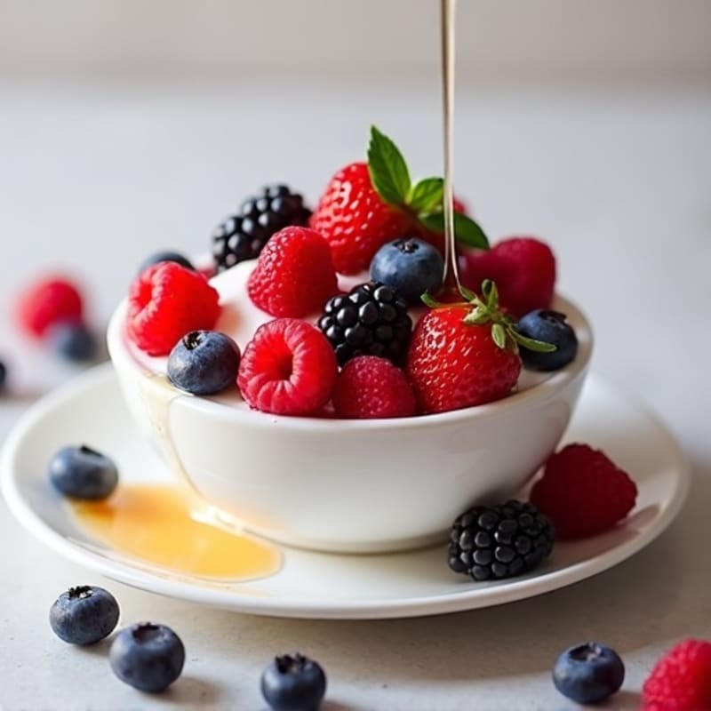 Silky Protein Greek Yogurt with Mixed Berries