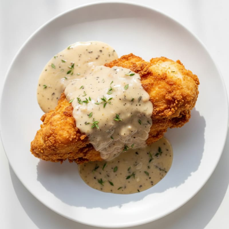 Buttermilk Fried Chicken with Creamy Gravy