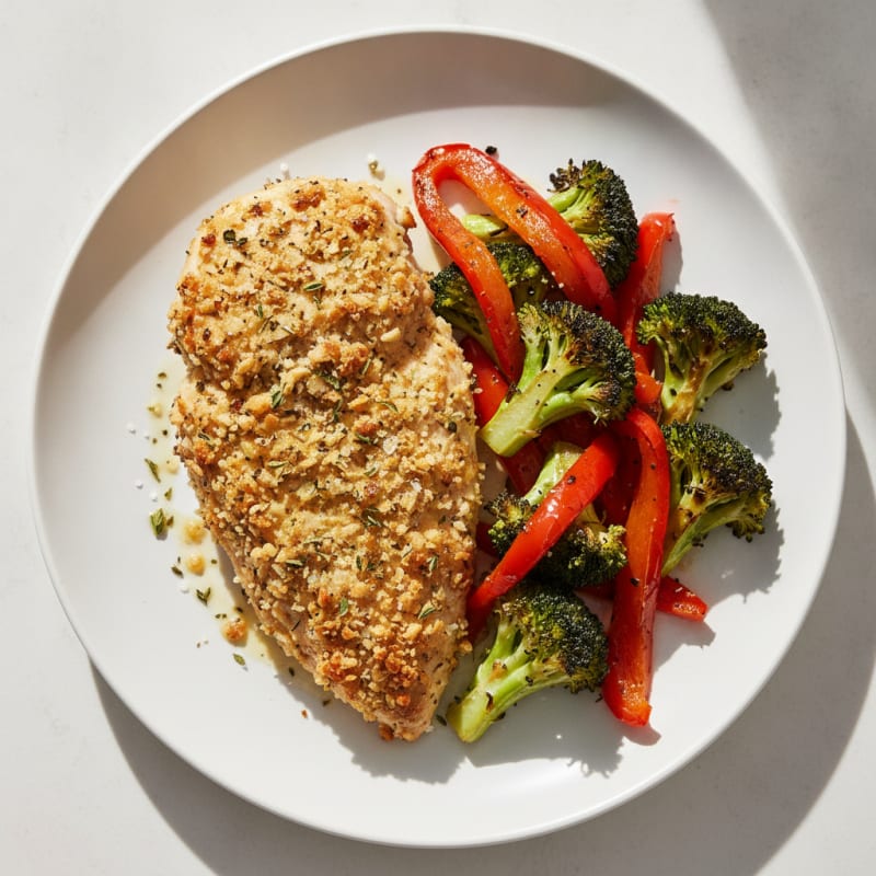 Herb-Crusted Chicken with Roasted Vegetables
