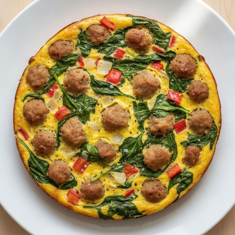 Savory Breakfast Egg and Sausage Bake