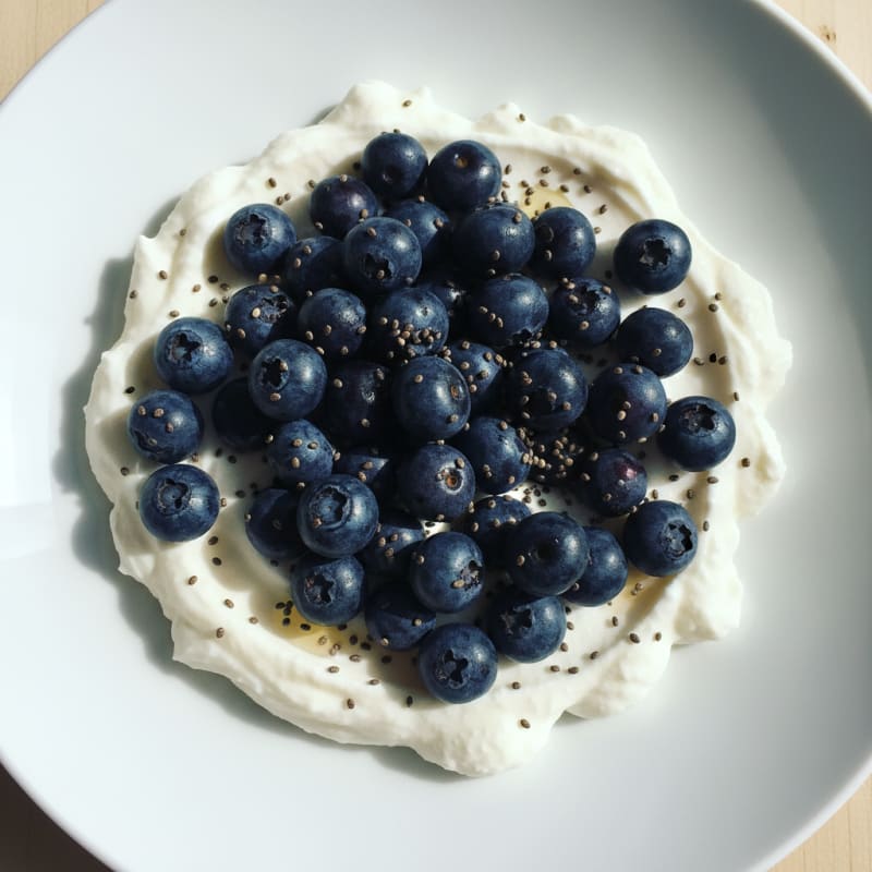 Greek Yogurt Protein Pudding with Berries