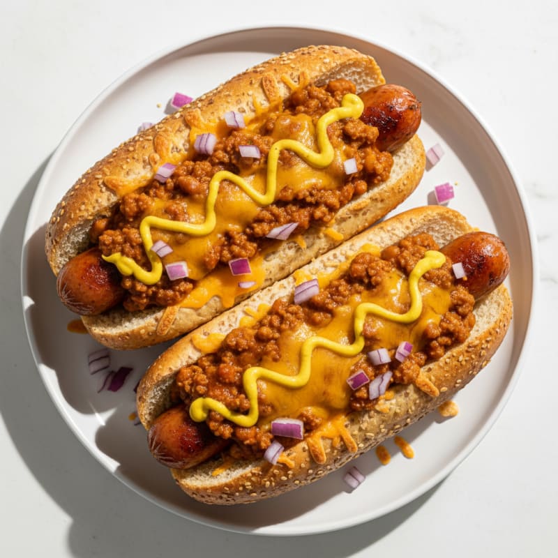 Crispy Chili Cheese Hot Dogs