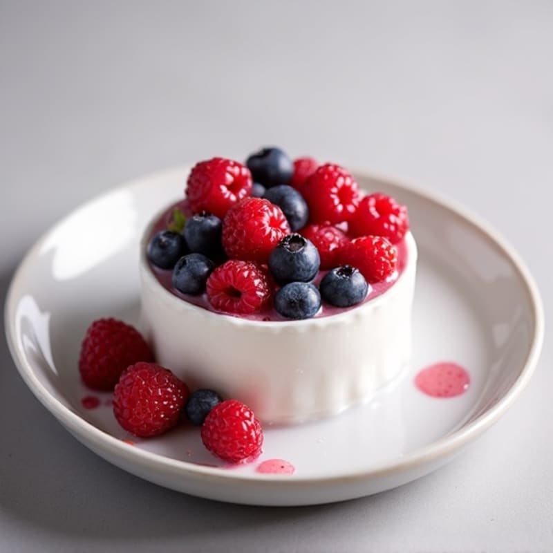 Silky Protein Yogurt with Mixed Berries