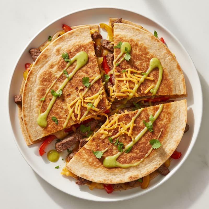 Crispy Chili-Lime Steak Quesadillas