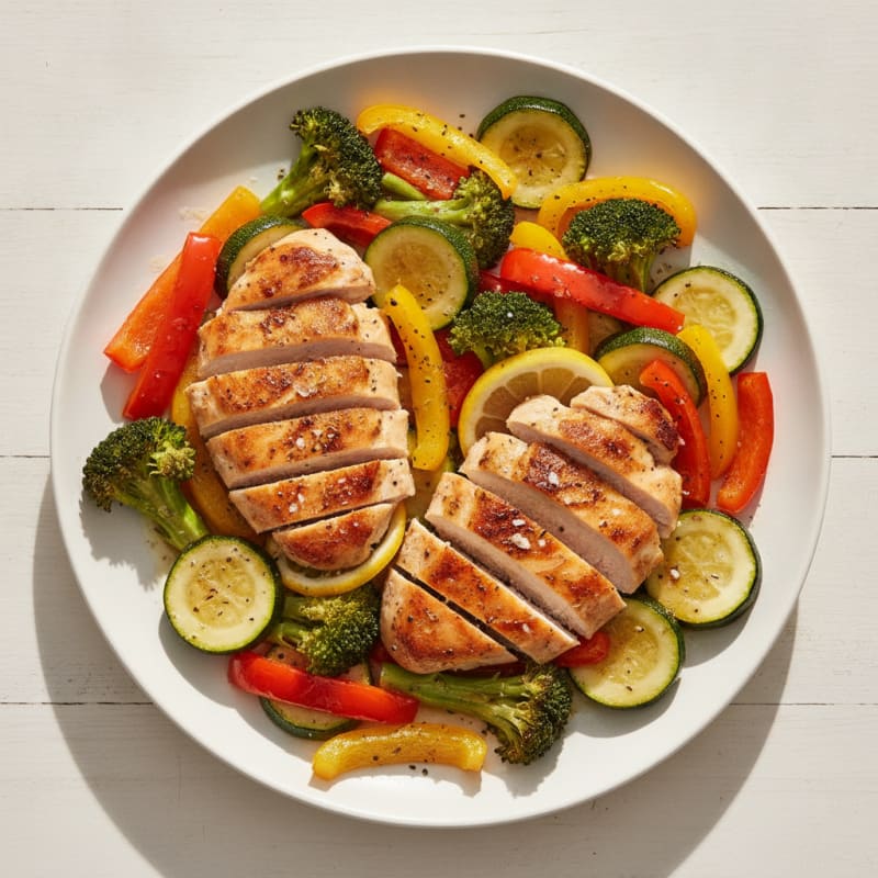 Sheet Pan Lemon Herb Chicken and Veggies