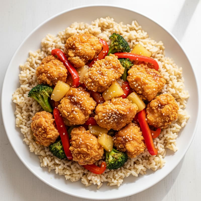 Crispy Sweet and Sour Chicken Stir-Fry