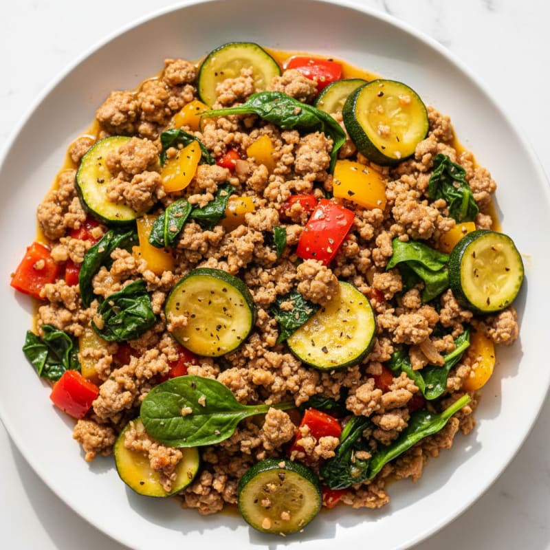 Ground Turkey and Vegetable Skillet