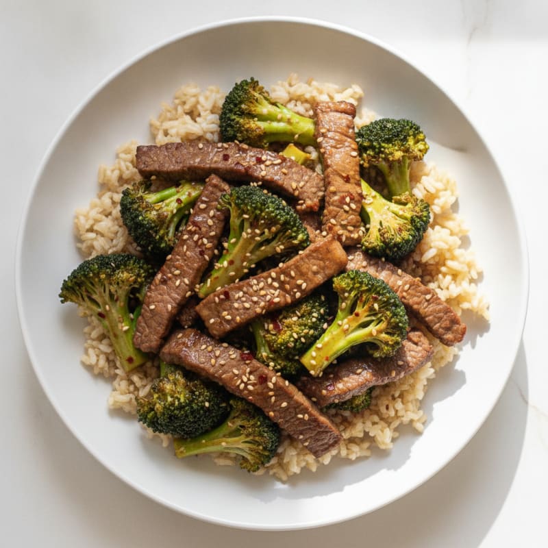 Sesame Beef and Broccoli Stir-Fry