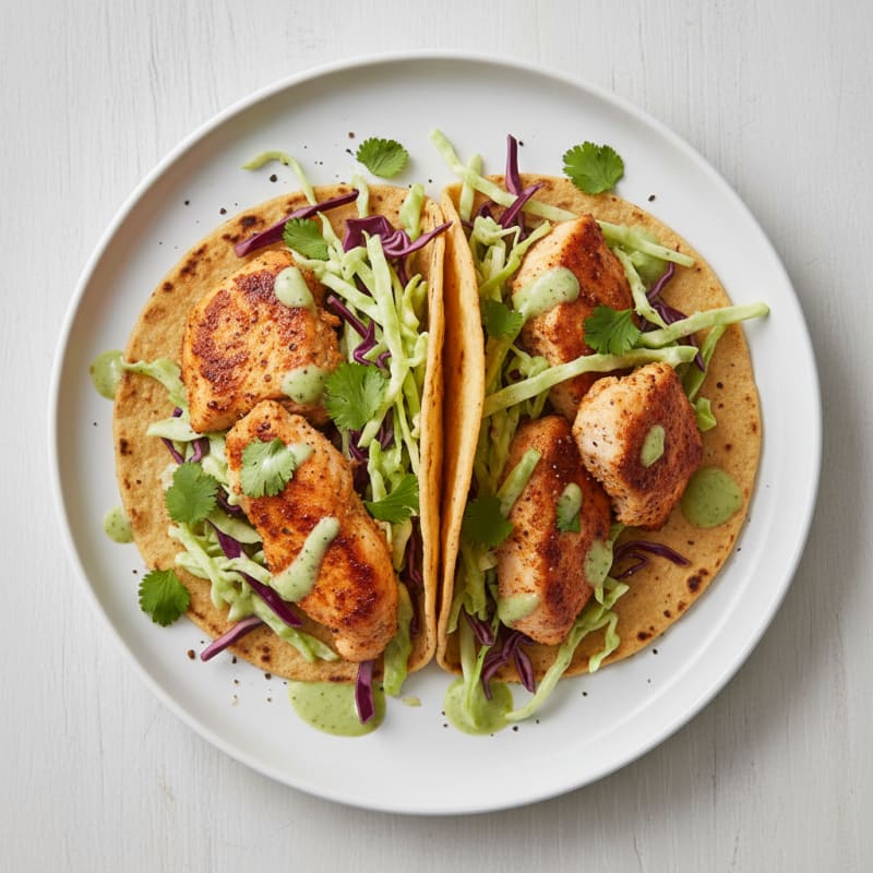 Crispy Chili-Lime Chicken Tacos