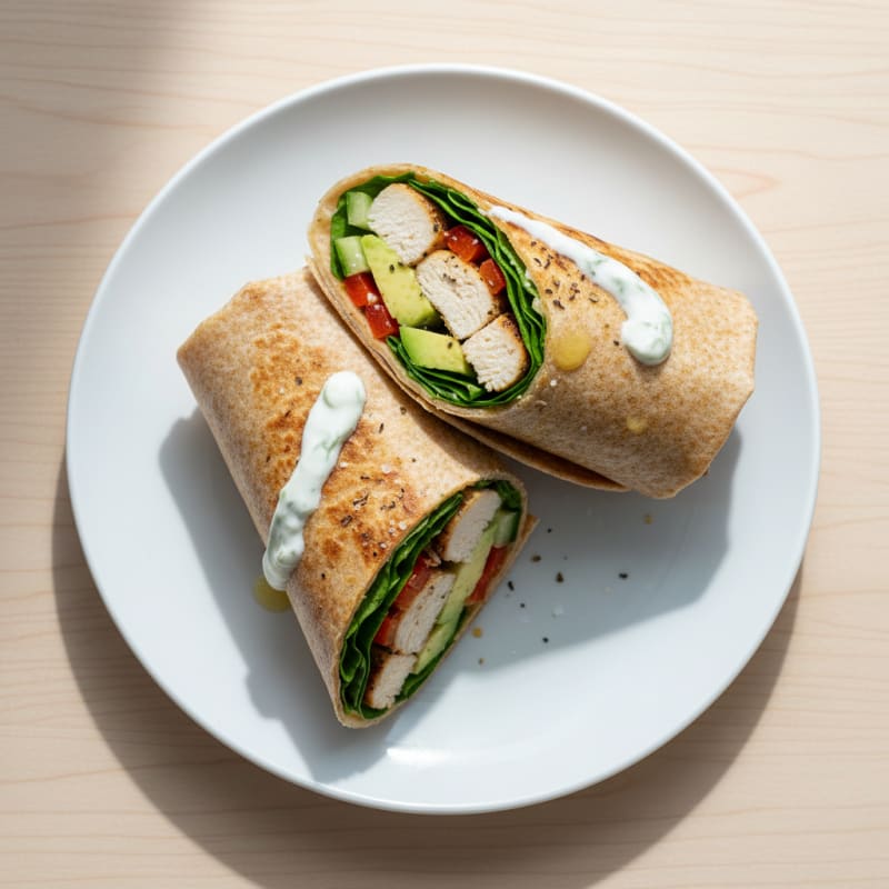 Grilled Chicken Avocado Garden Wrap