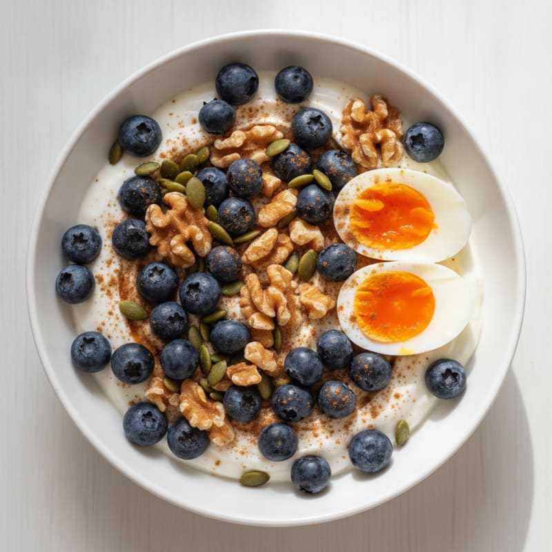 Blueberry Greek Yogurt Power Bowl