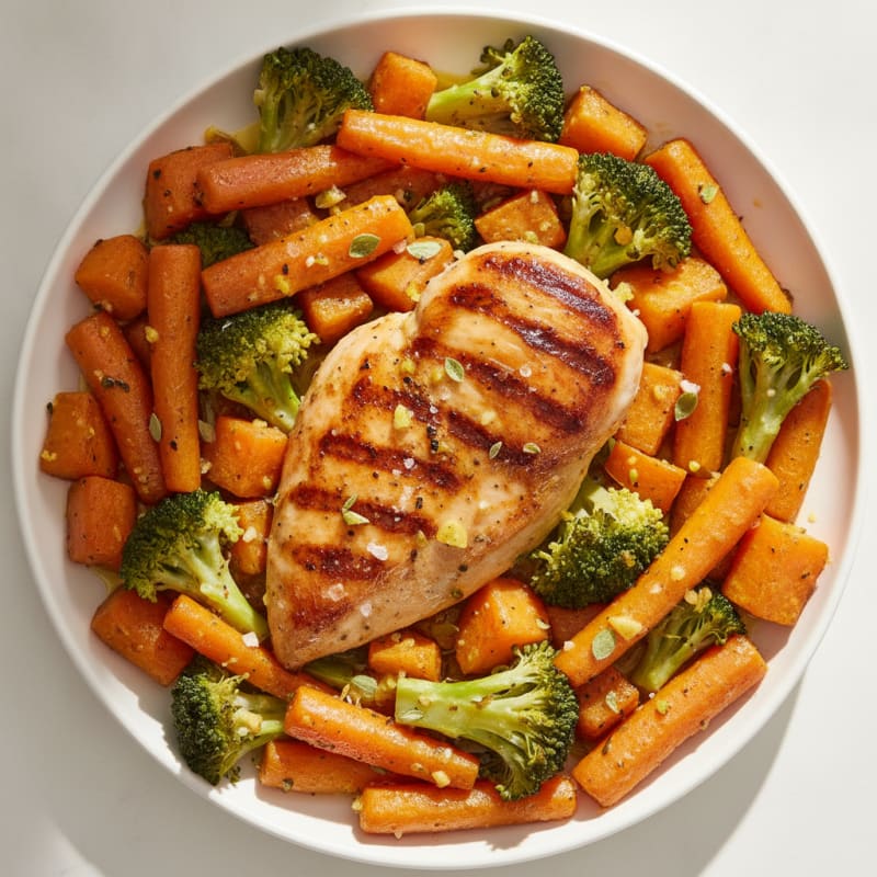 Lemon-Herb Chicken with Roasted Root Vegetables