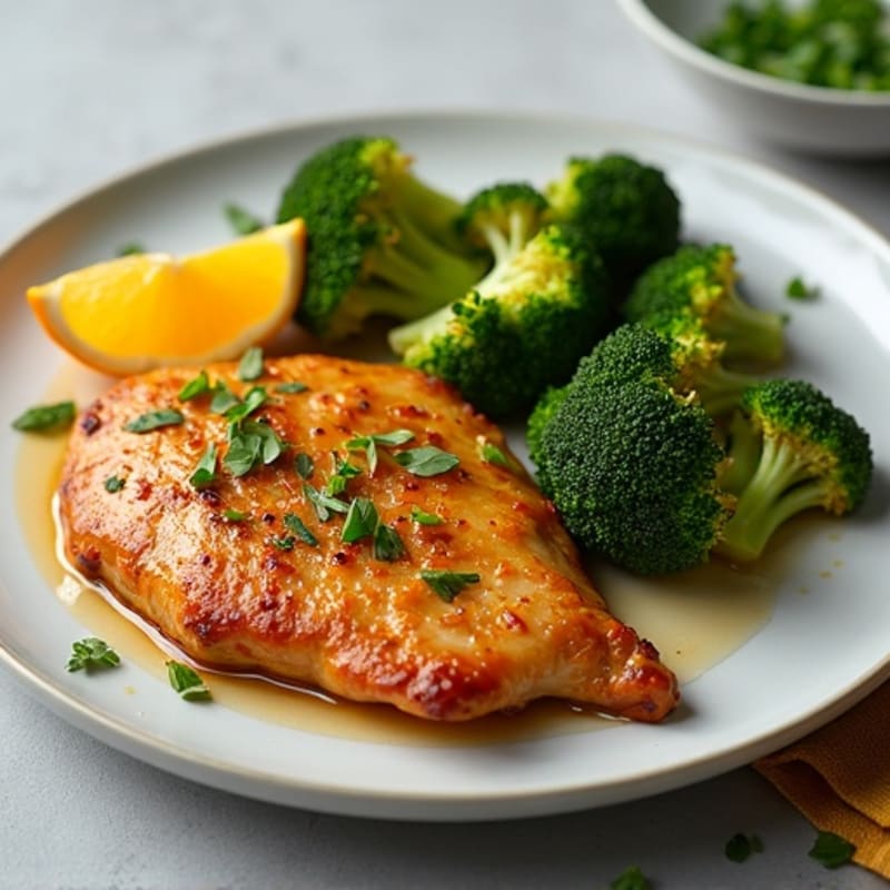 Sheet Pan Crispy Orange Chicken with Roasted Broccoli