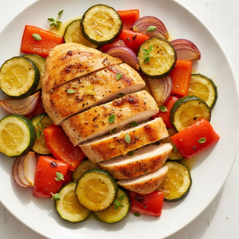 Lemon-Herb Chicken and Roasted Vegetables