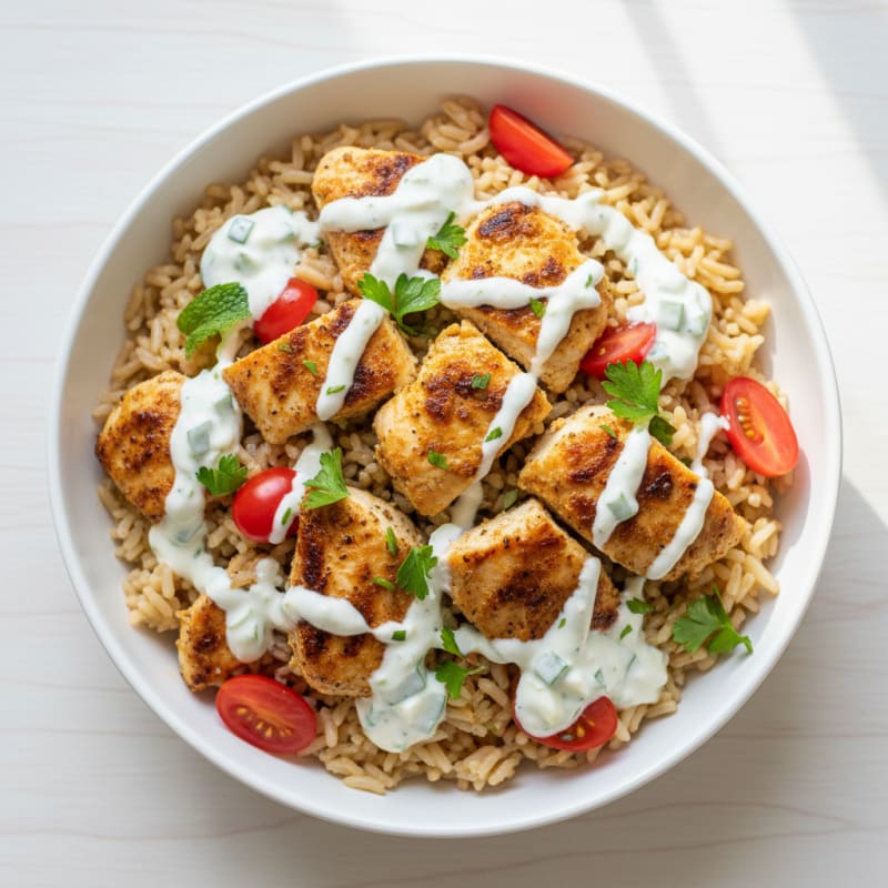 Chicken Shawarma Rice Bowl