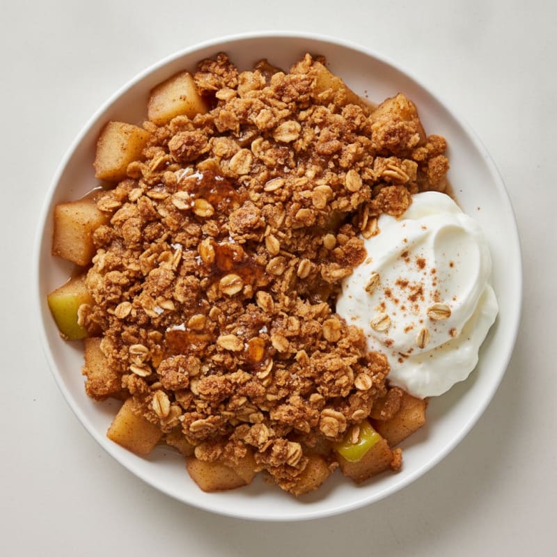 Baked Cinnamon Apple Crumble