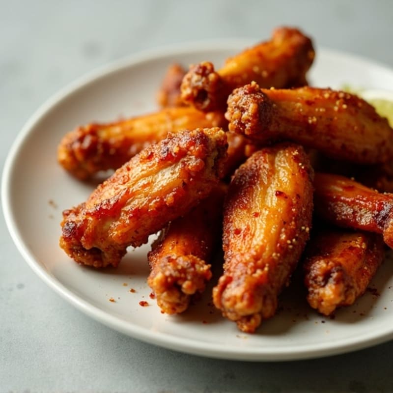 Crispy Baked BBQ Chili-Lime Wings