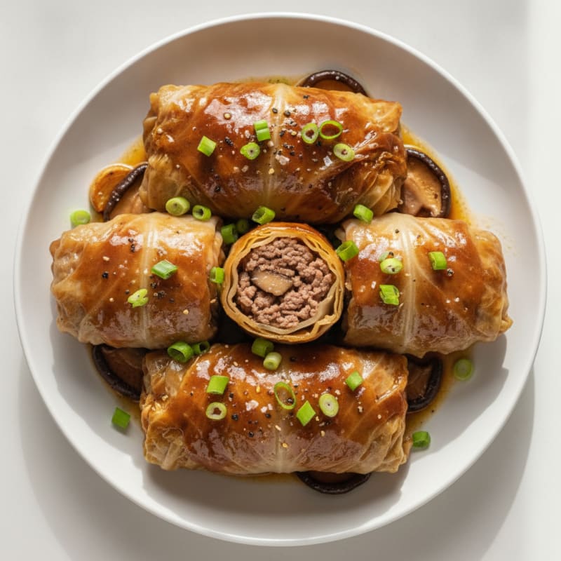 Savory Beef and Cabbage Rolls
