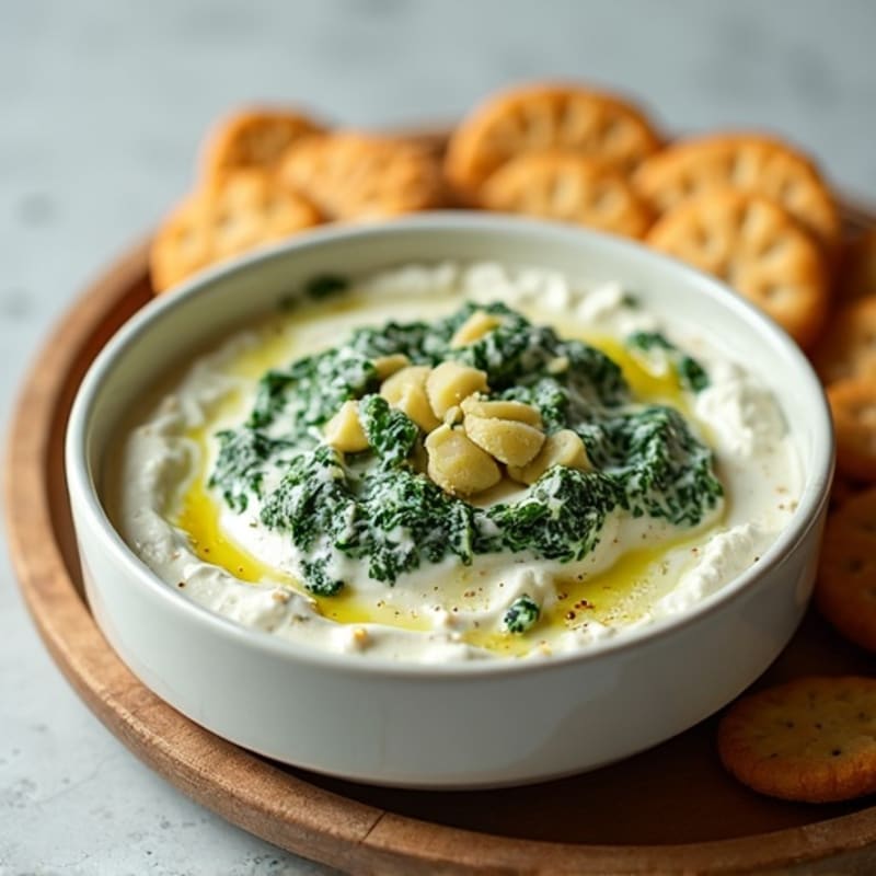 Creamy Greek Yogurt Spinach Artichoke Dip