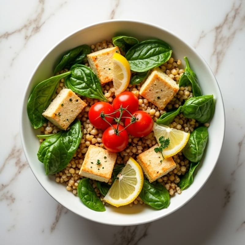 Hearty Lemon Herb Fava Bean Bowl