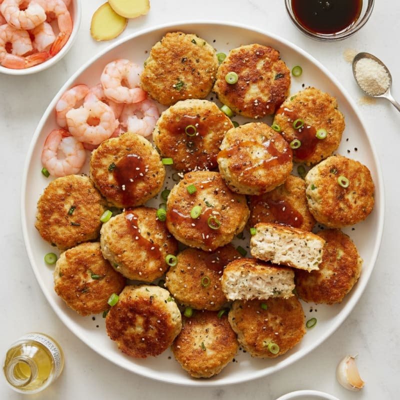 Ginger-Garlic Shrimp Protein Bites