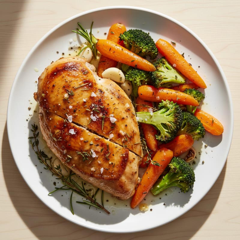Garlic Herb Roasted Chicken with Vegetables