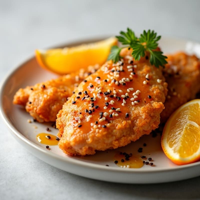 Crispy Air-Fried Orange Chicken