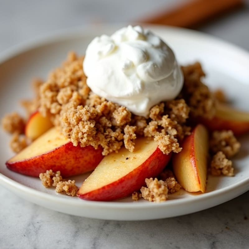 Spiced Apple Oat Crumble