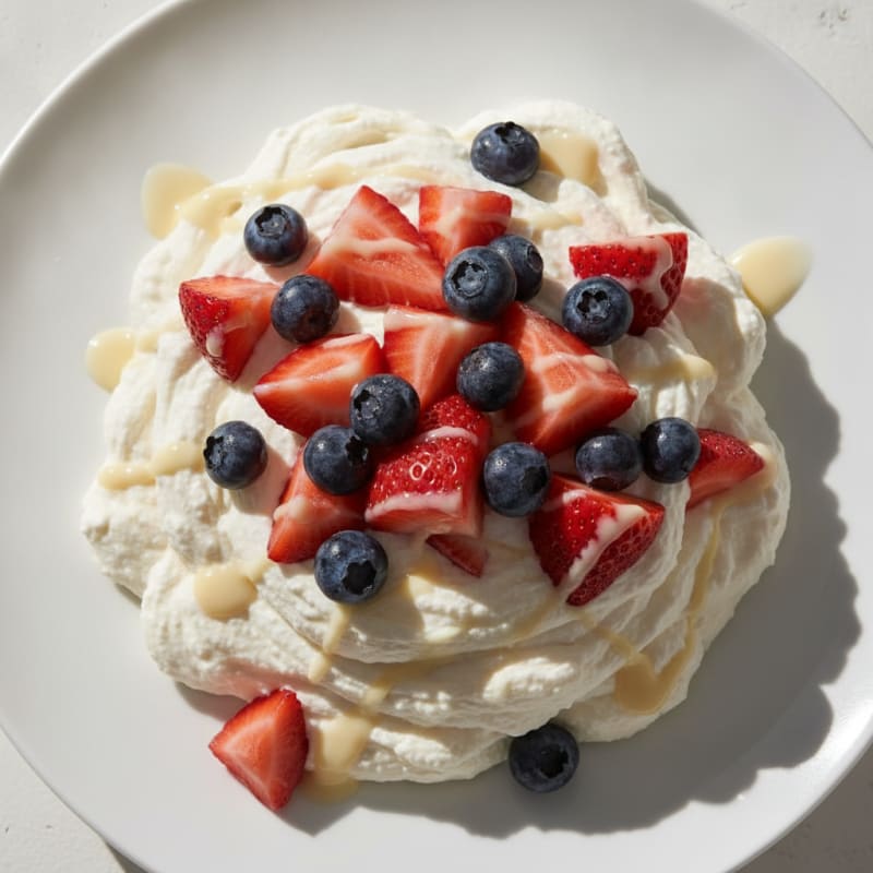 Greek Yogurt Protein Mousse with Berries