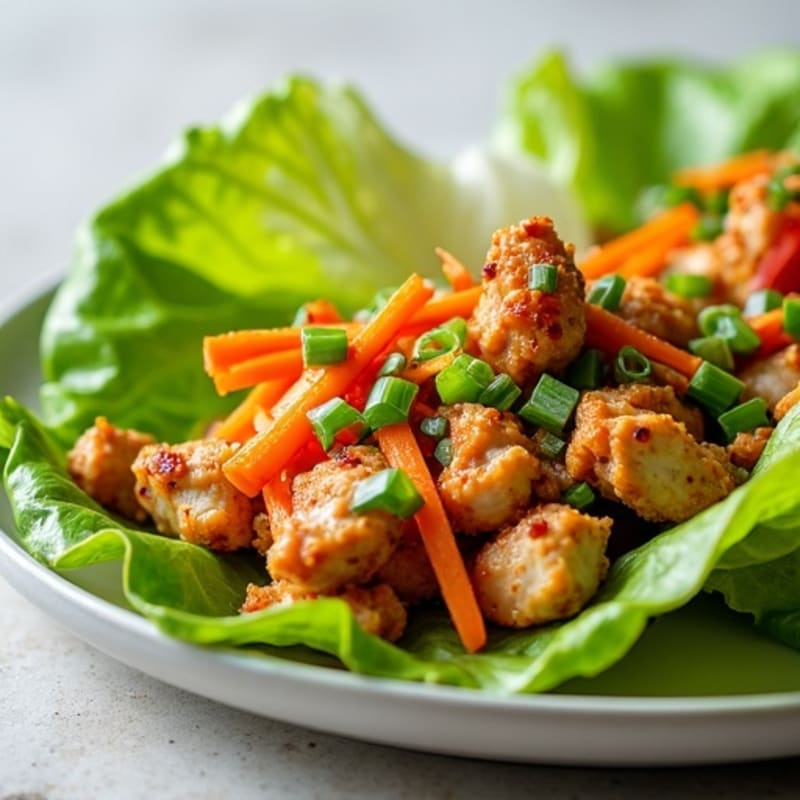 Crispy Chicken Lettuce Wraps