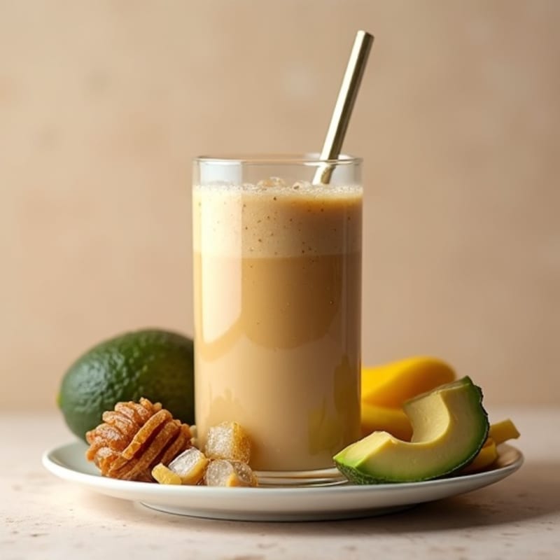 Creamy Protein Smoothie with Coffee and Honey