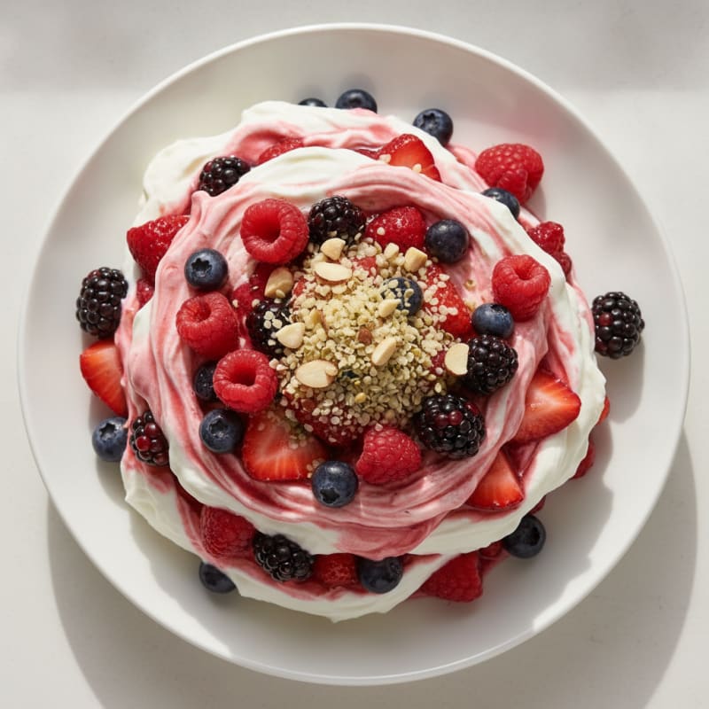 Creamy Greek Yogurt Protein Parfait with Mixed Berries