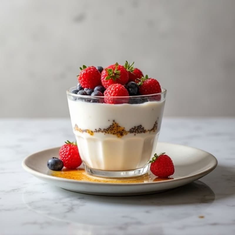 Creamy Greek Yogurt Protein Parfait with Berries