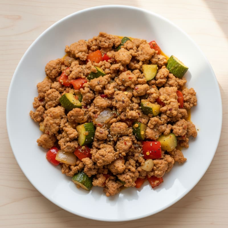 Savory Ground Turkey and Vegetable Skillet