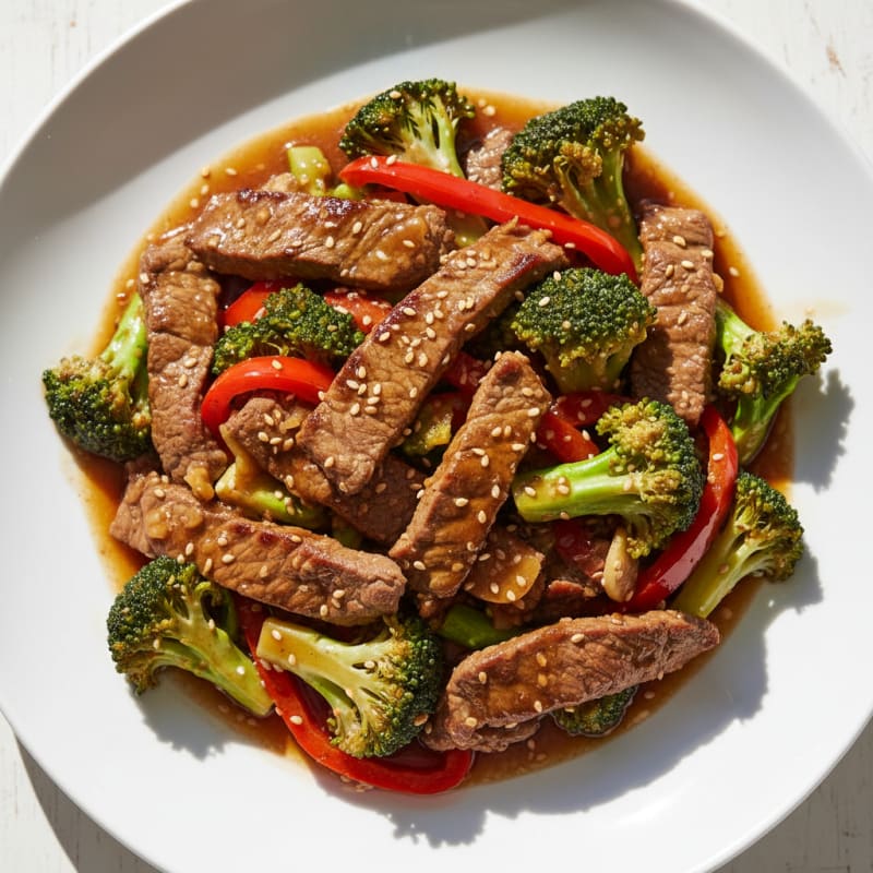 Sesame Beef and Broccoli Stir-Fry
