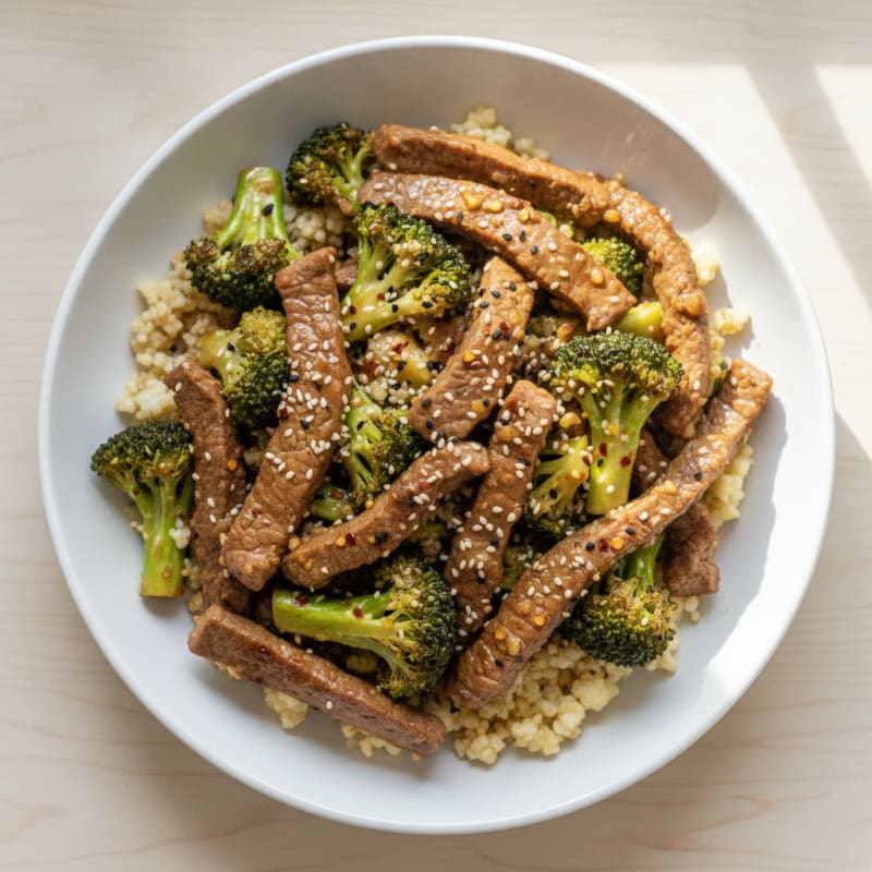 Sesame Beef & Broccoli Stir-Fry