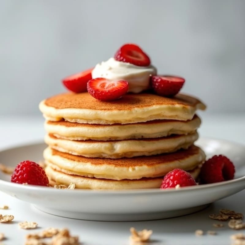 Fluffy Greek Yogurt Protein Pancakes