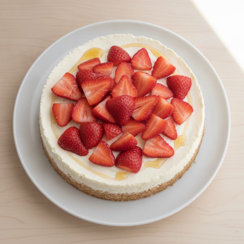 High-Protein Cheesecake with Fresh Fruit