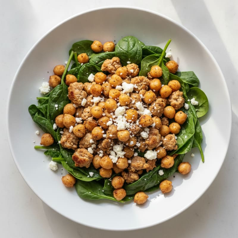 Mediterranean Turkey and Spinach Power Bowl