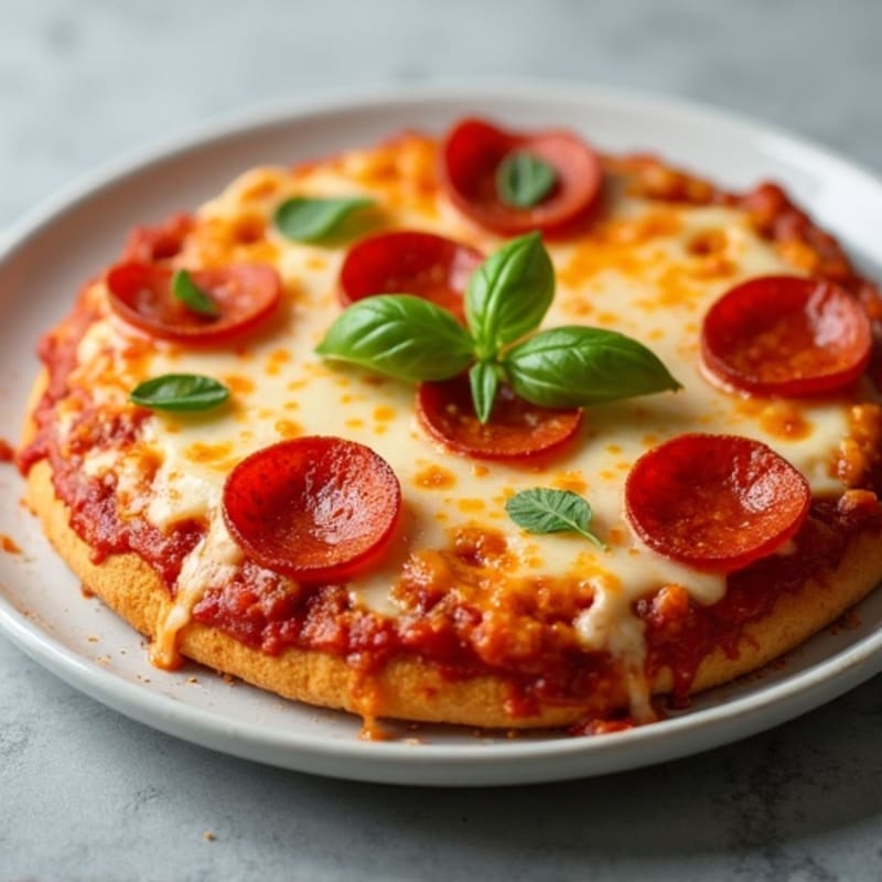 Cheesy Chicken Pizza Bake with Lean Turkey Pepperoni