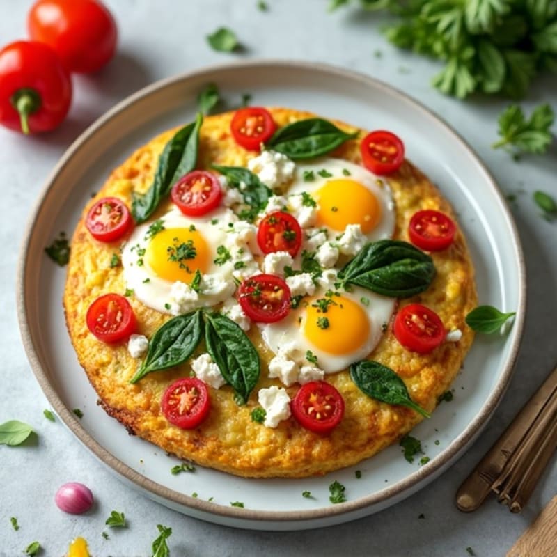 Fluffy Mediterranean Herb Frittata