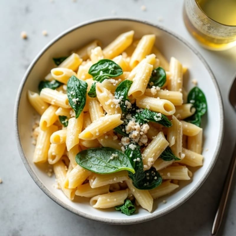 Healthy Creamy Cashew Alfredo Pasta