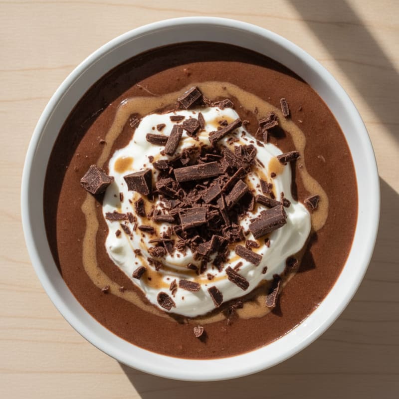Silky Chocolate Protein Pudding with Greek Yogurt