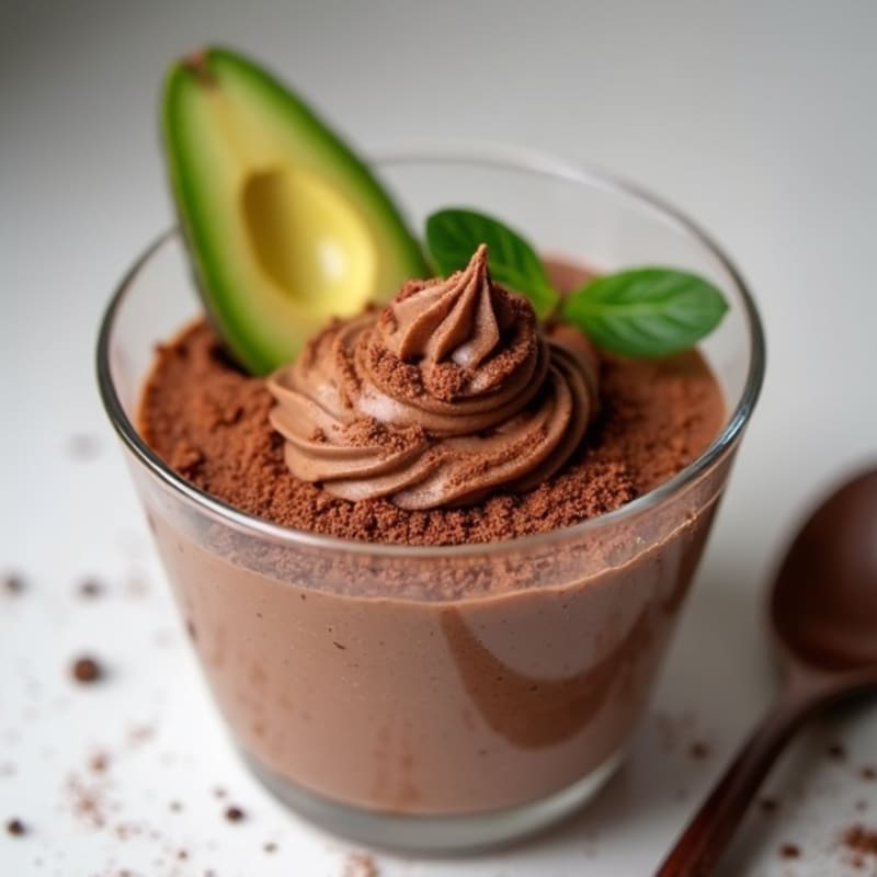 Creamy High-Protein Chocolate Avocado Mousse