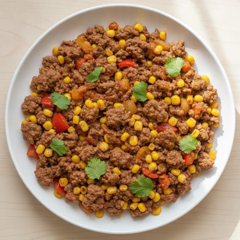 Ground Beef and Corn Skillet