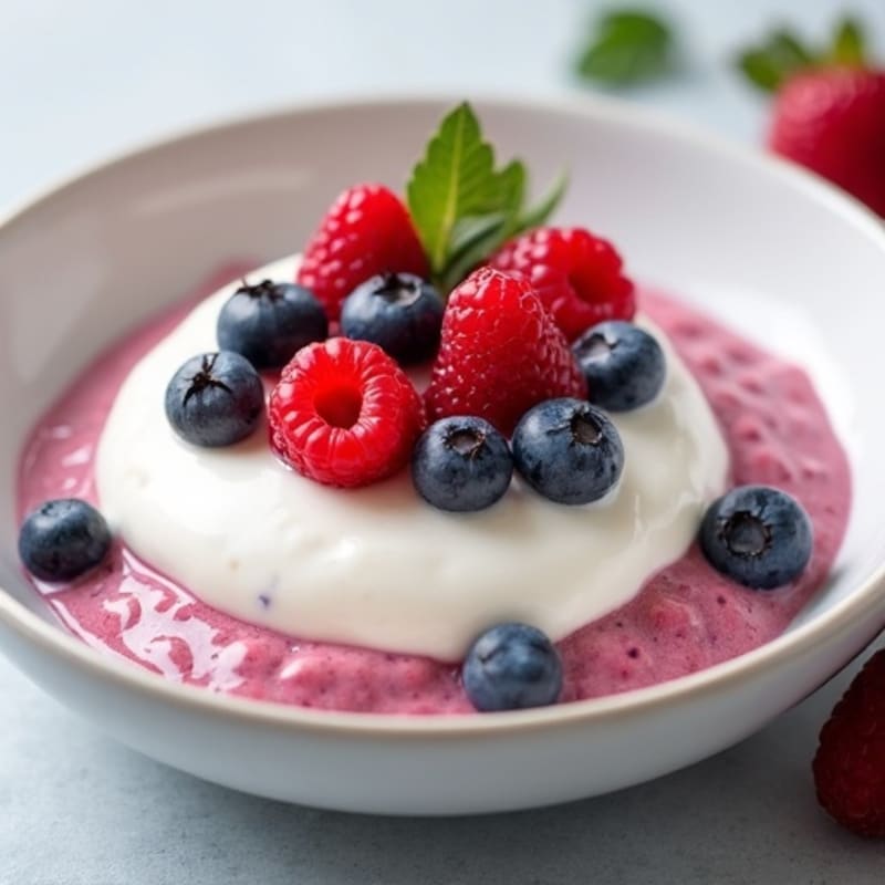 Silky Protein Greek Yogurt with Mixed Berries