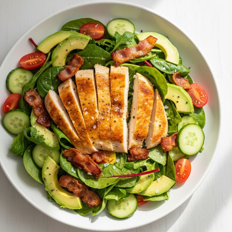 Crispy Bacon and Chicken Garden Salad